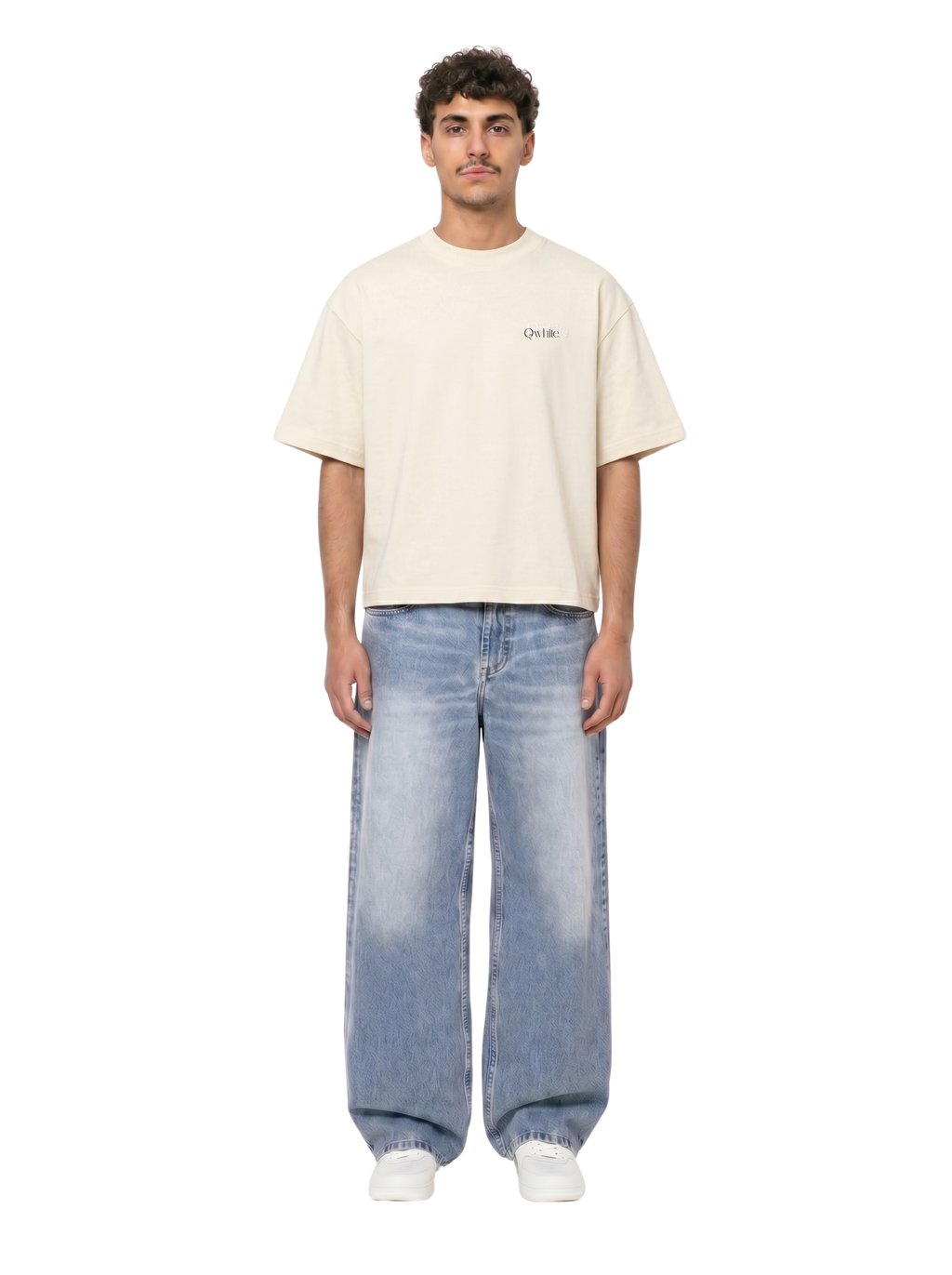 Beige Boxy-Fit Heavyweight Tee