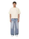 Beige Boxy-Fit Heavyweight Tee