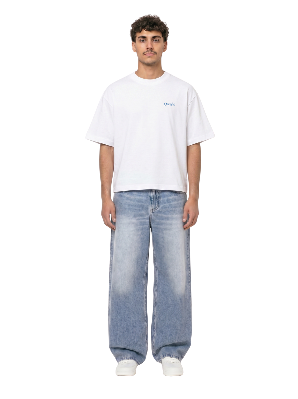 Plain White Boxy-Fit Heavyweight Tee