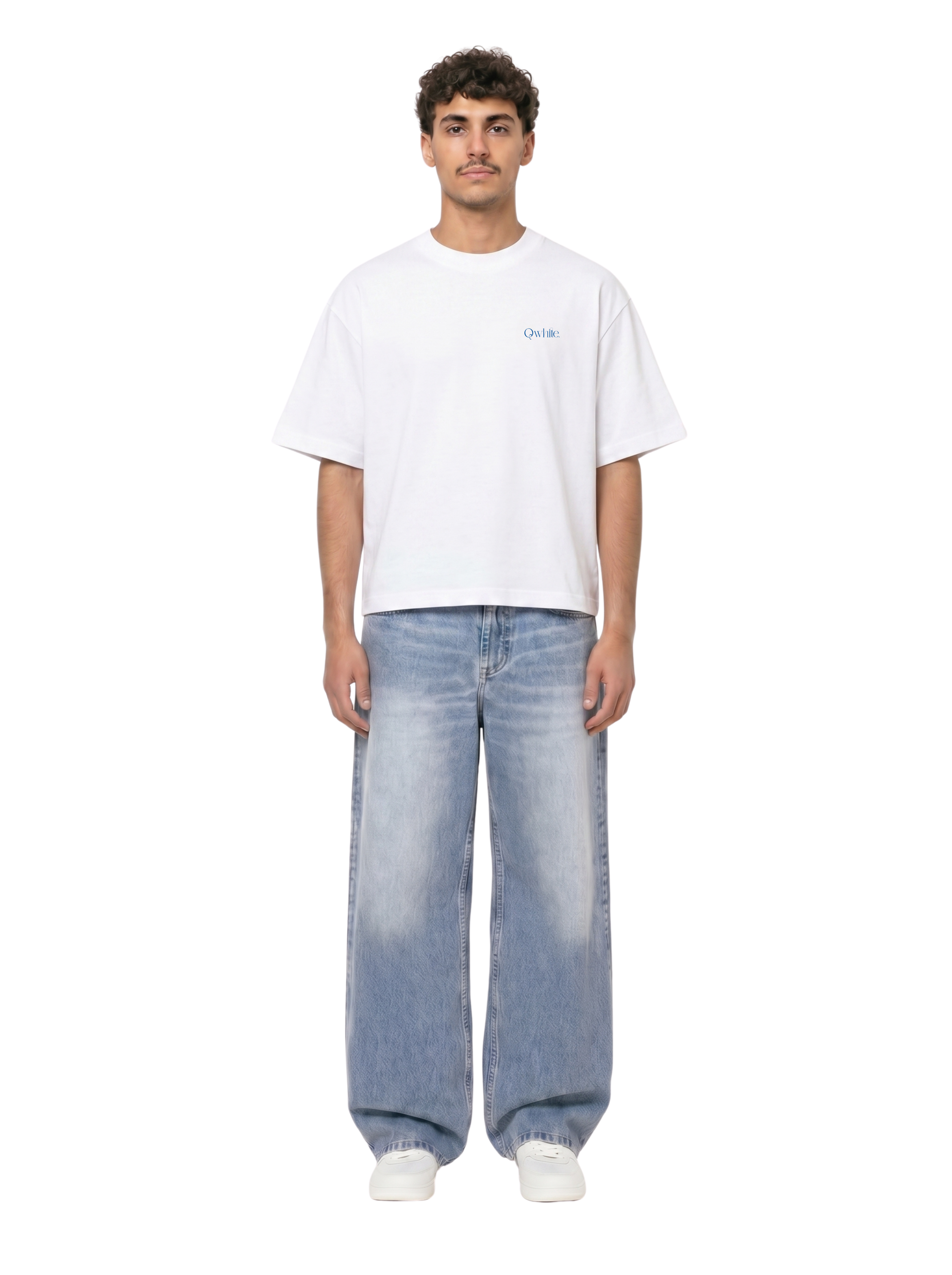 White Boxy-Fit Heavyweight Tee