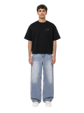 Black Boxy-Fit Heavyweight Tee