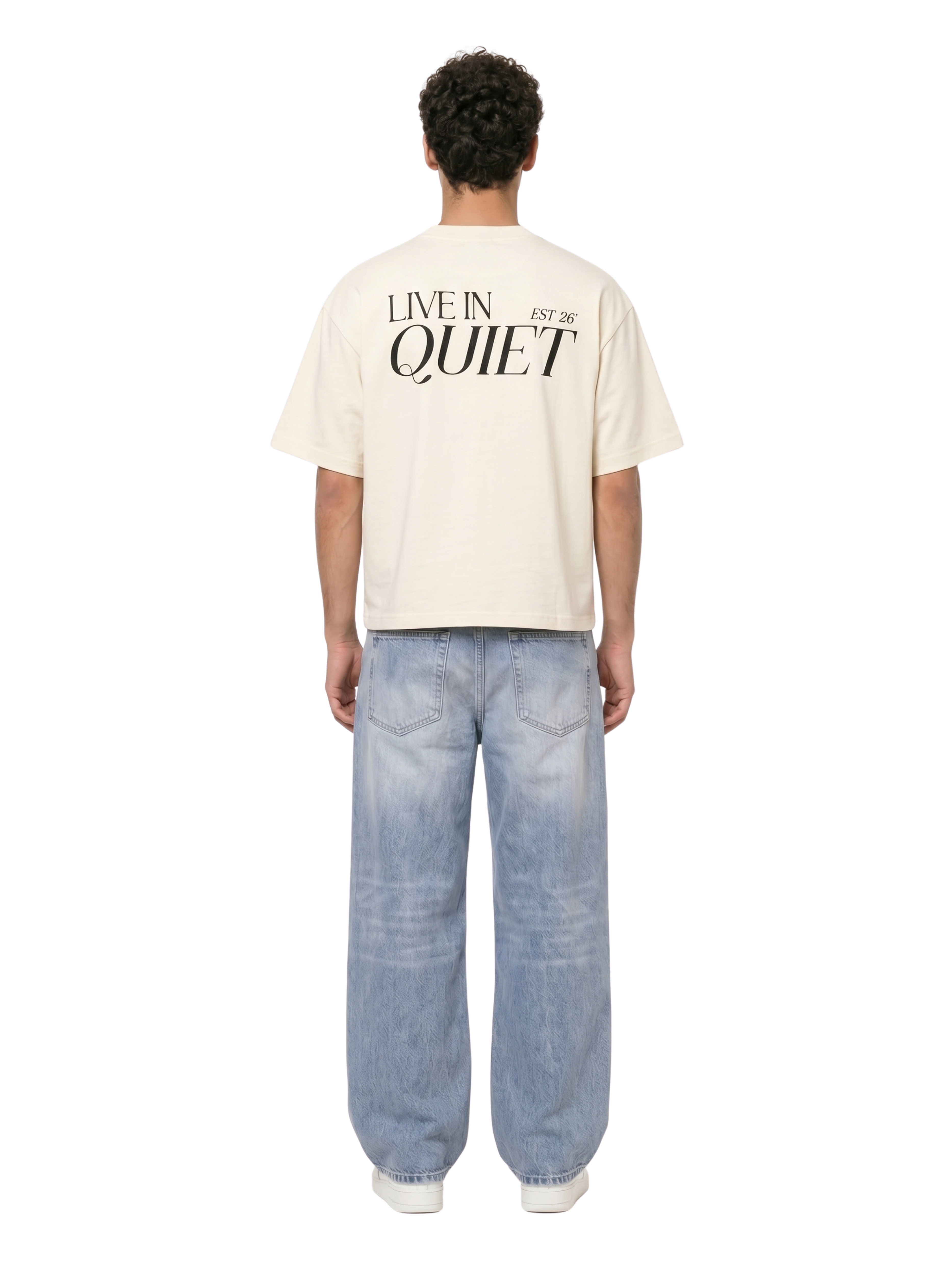 Beige Boxy-Fit Heavyweight Tee