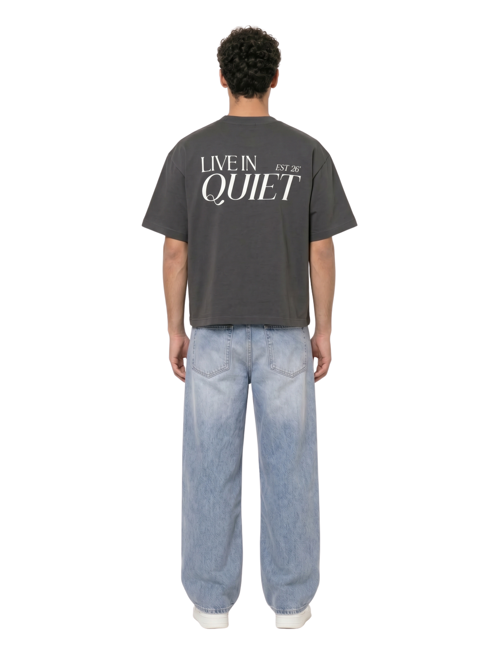 Grey Boxy-Fit Heavyweight Tee