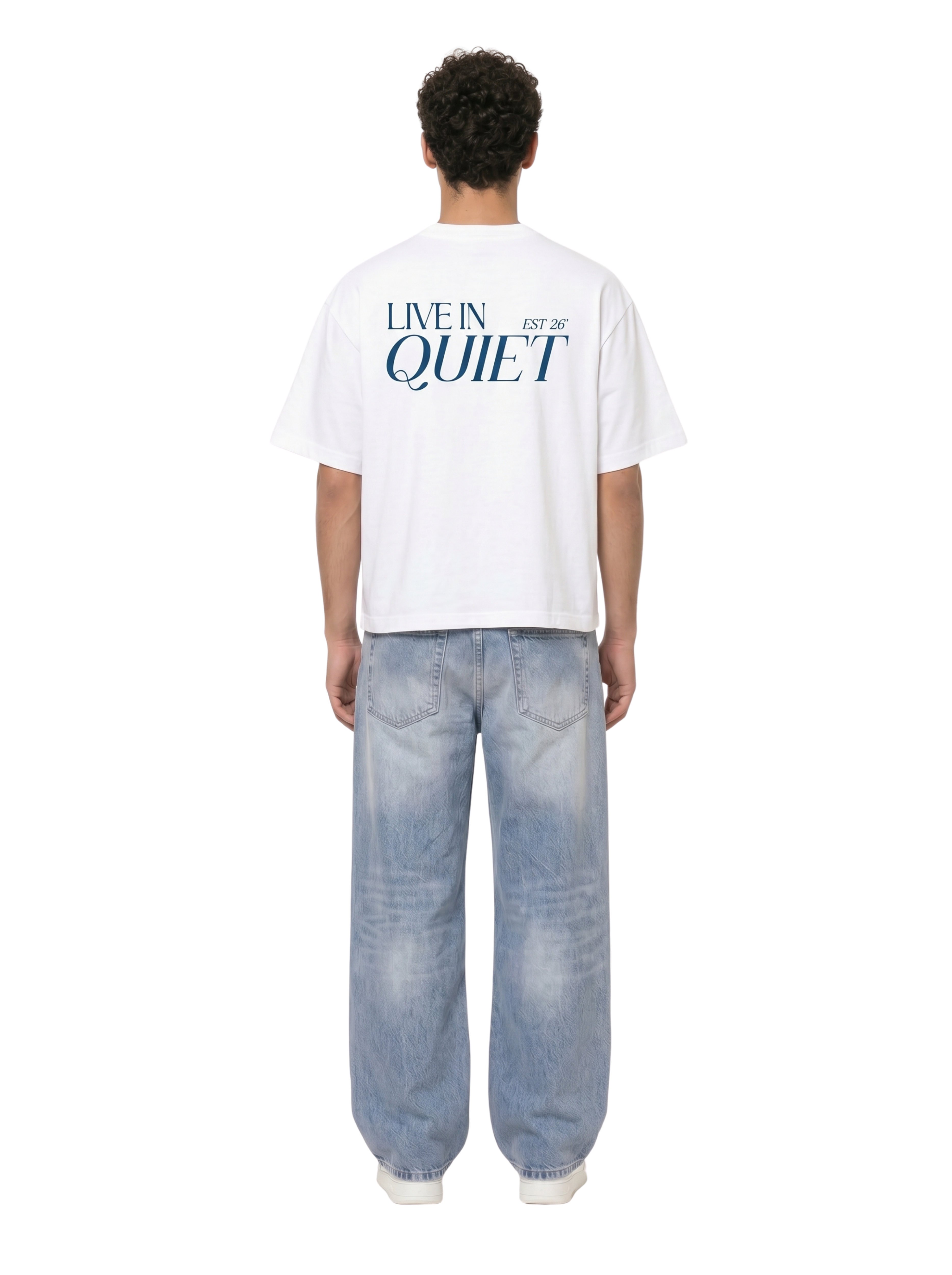 White Boxy-Fit Heavyweight Tee
