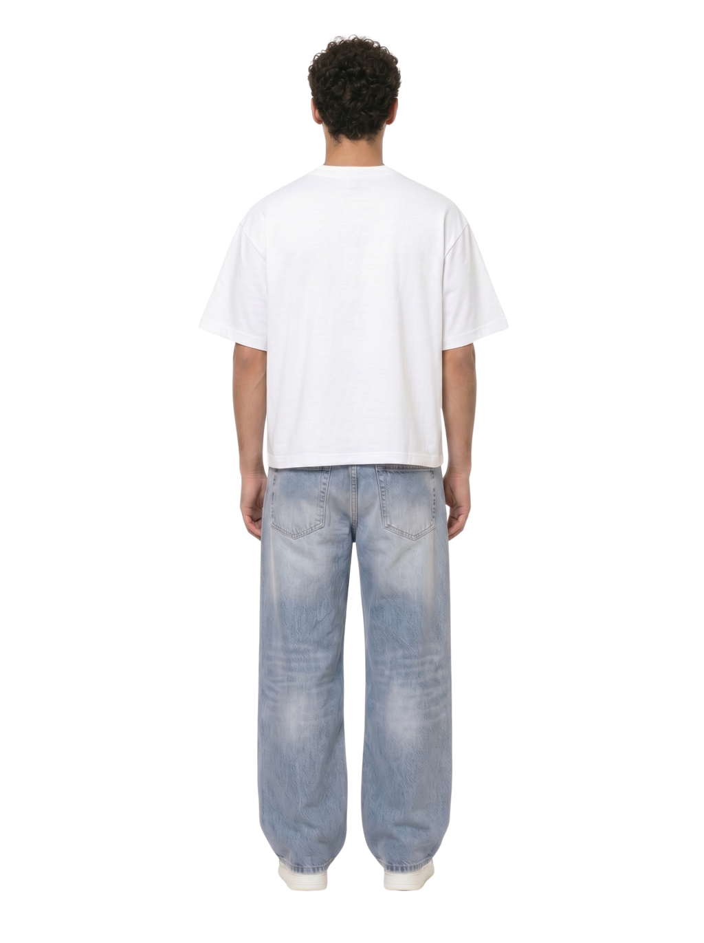 Plain White Boxy-Fit Heavyweight Tee