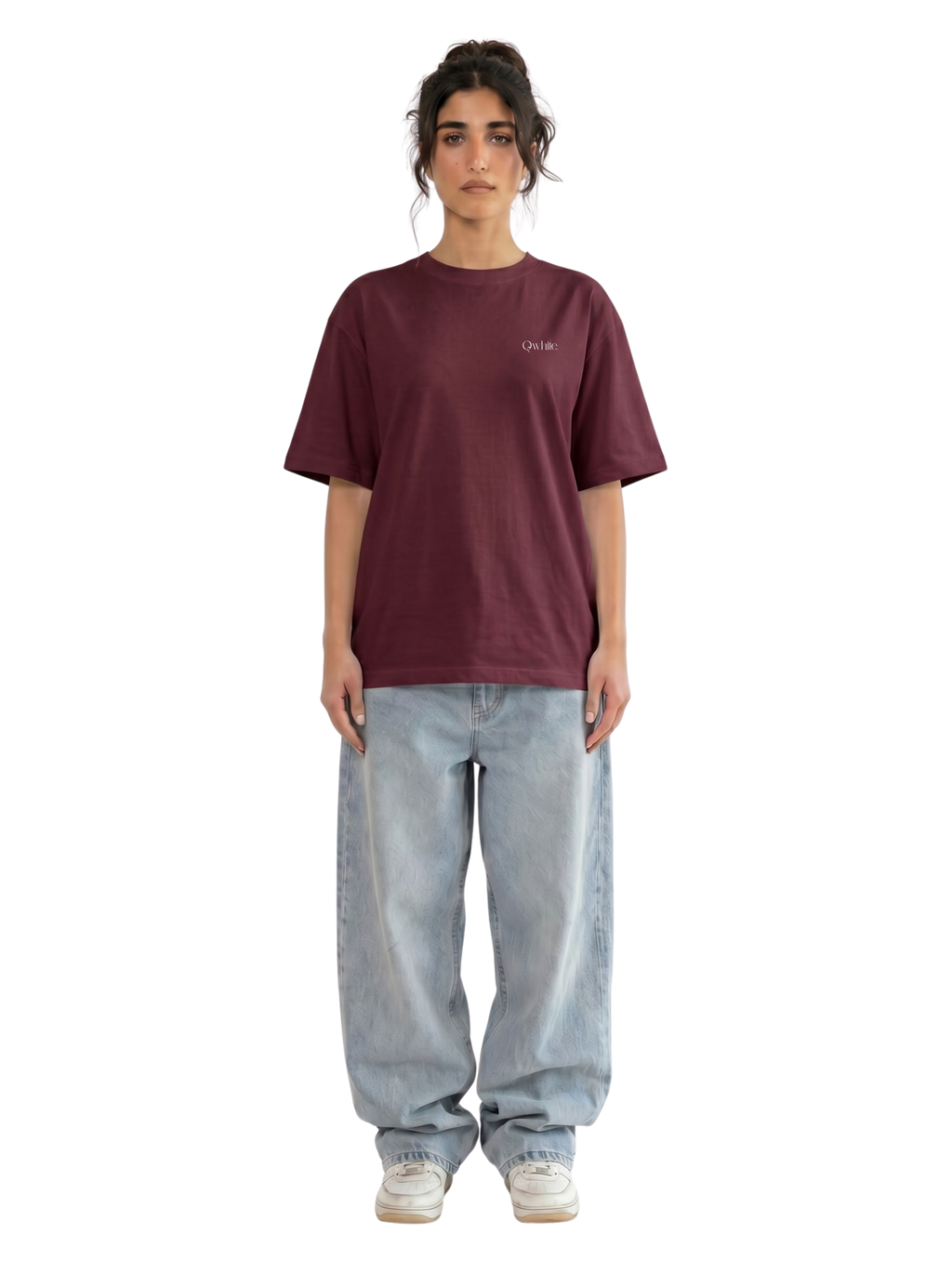 Burgundy Oversized Heavyweight Tee