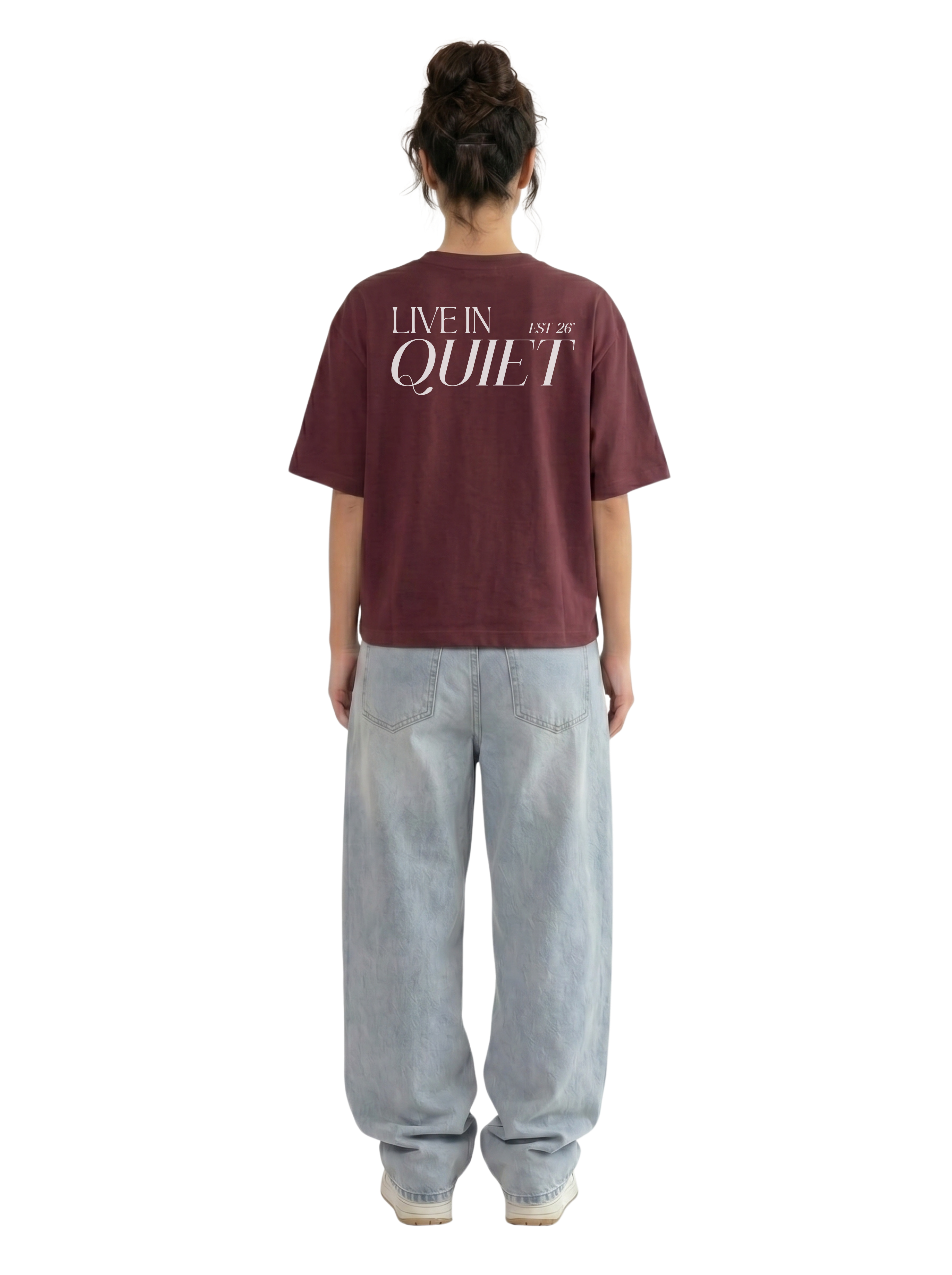 Burgundy Boxy-Fit Heavyweight Tee