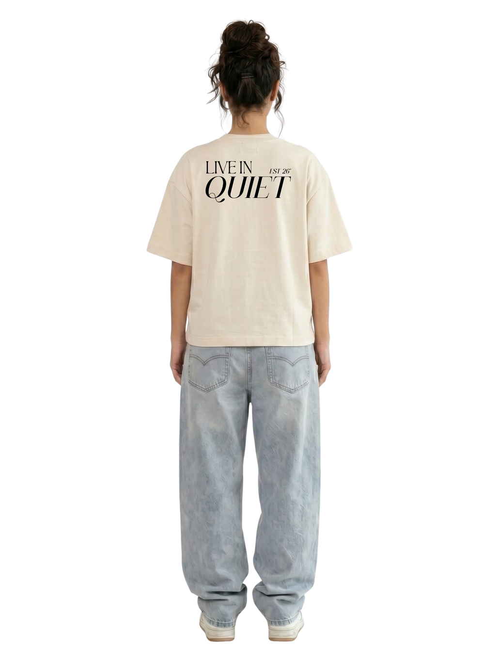 Beige Boxy-Fit Heavyweight Tee