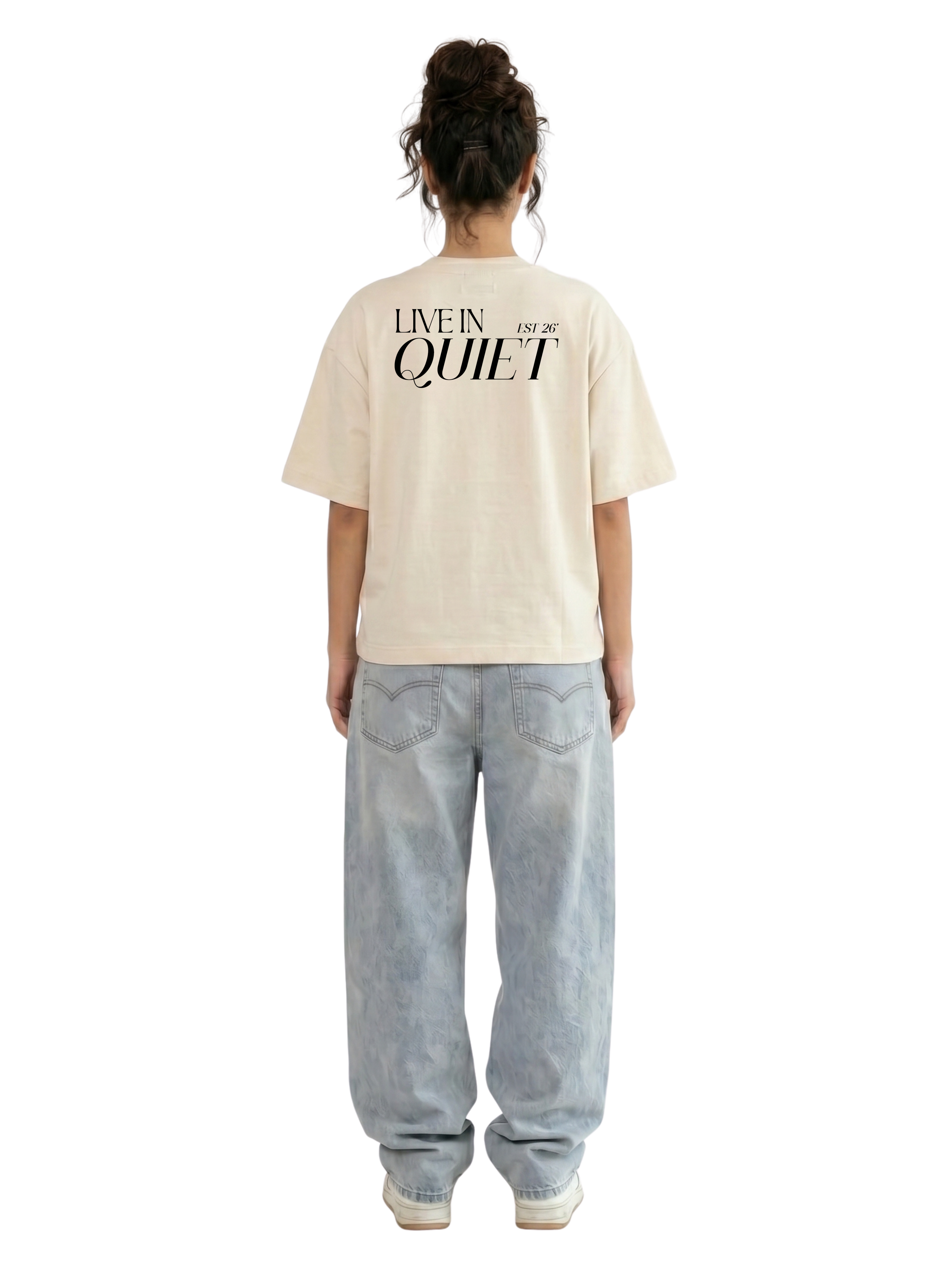 Beige Boxy-Fit Heavyweight Tee