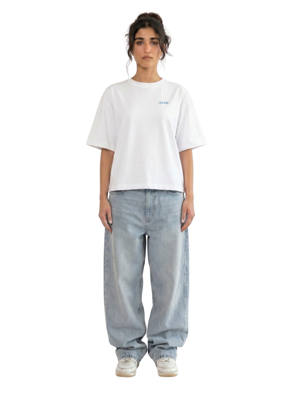 Plain White Boxy-Fit Heavyweight Tee