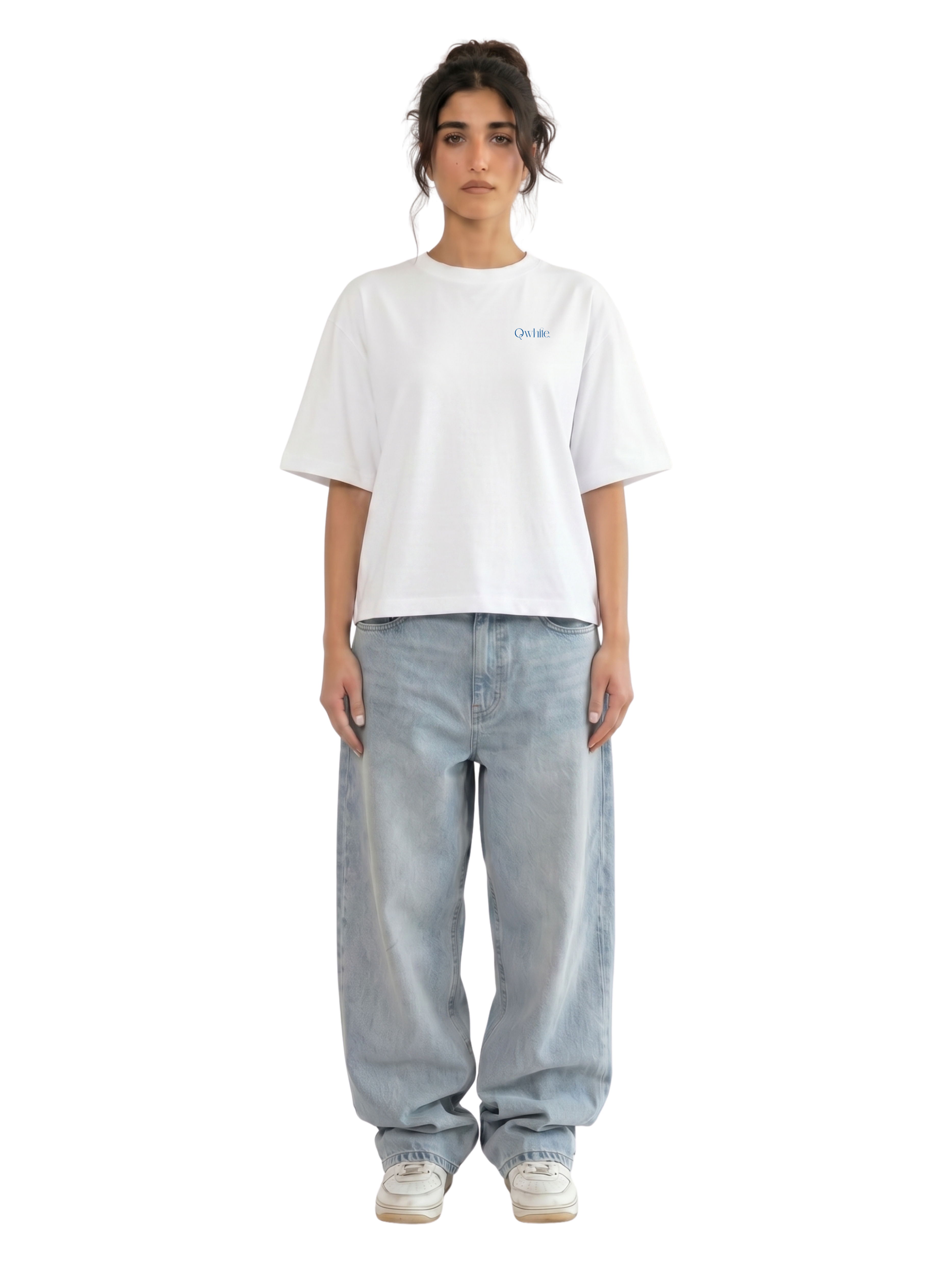 White Boxy-Fit Heavyweight Tee