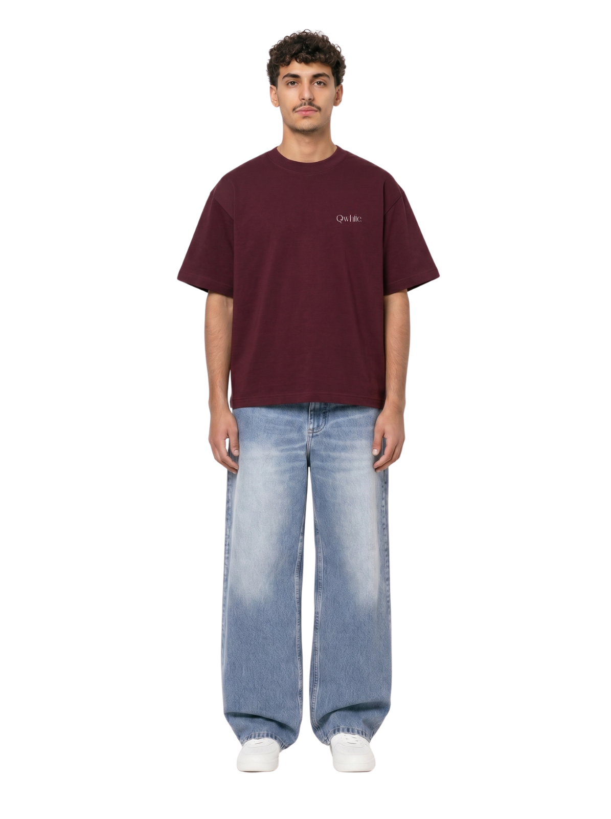 Burgundy Oversized Heavyweight Tee