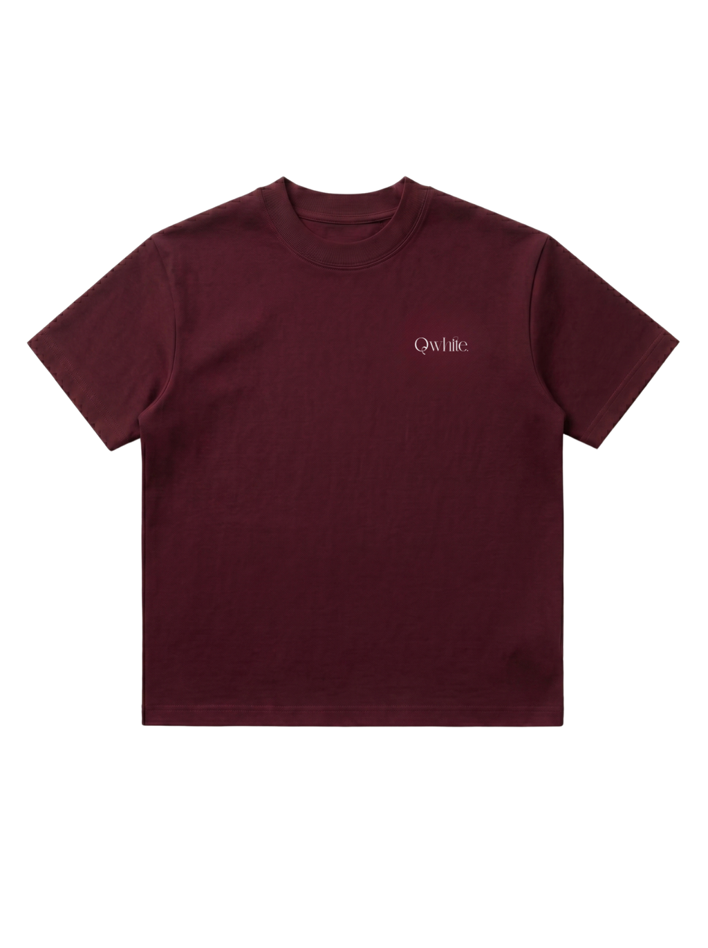 Burgundy Boxy-Fit Heavyweight Tee