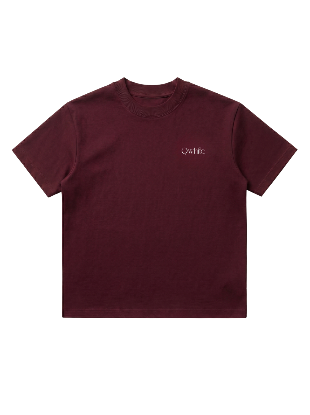Burgundy Boxy-Fit Heavyweight Tee