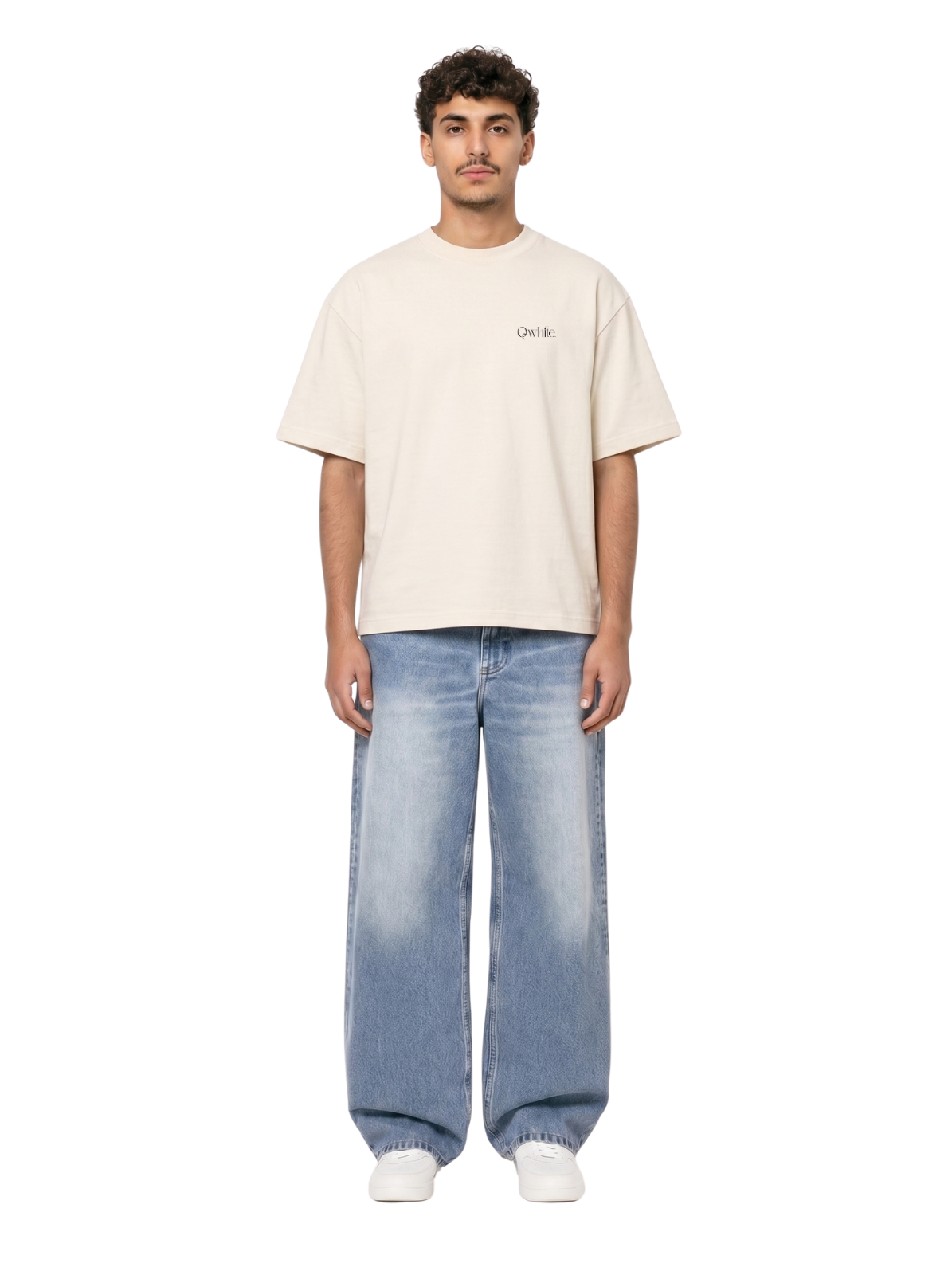 Beige Oversized Heavyweight Tee