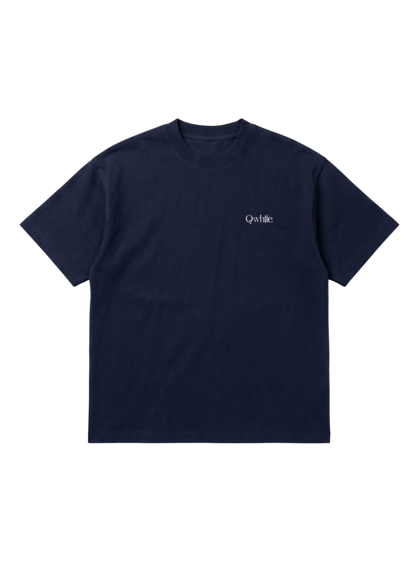 Navy Boxy-Fit Heavyweight Tee