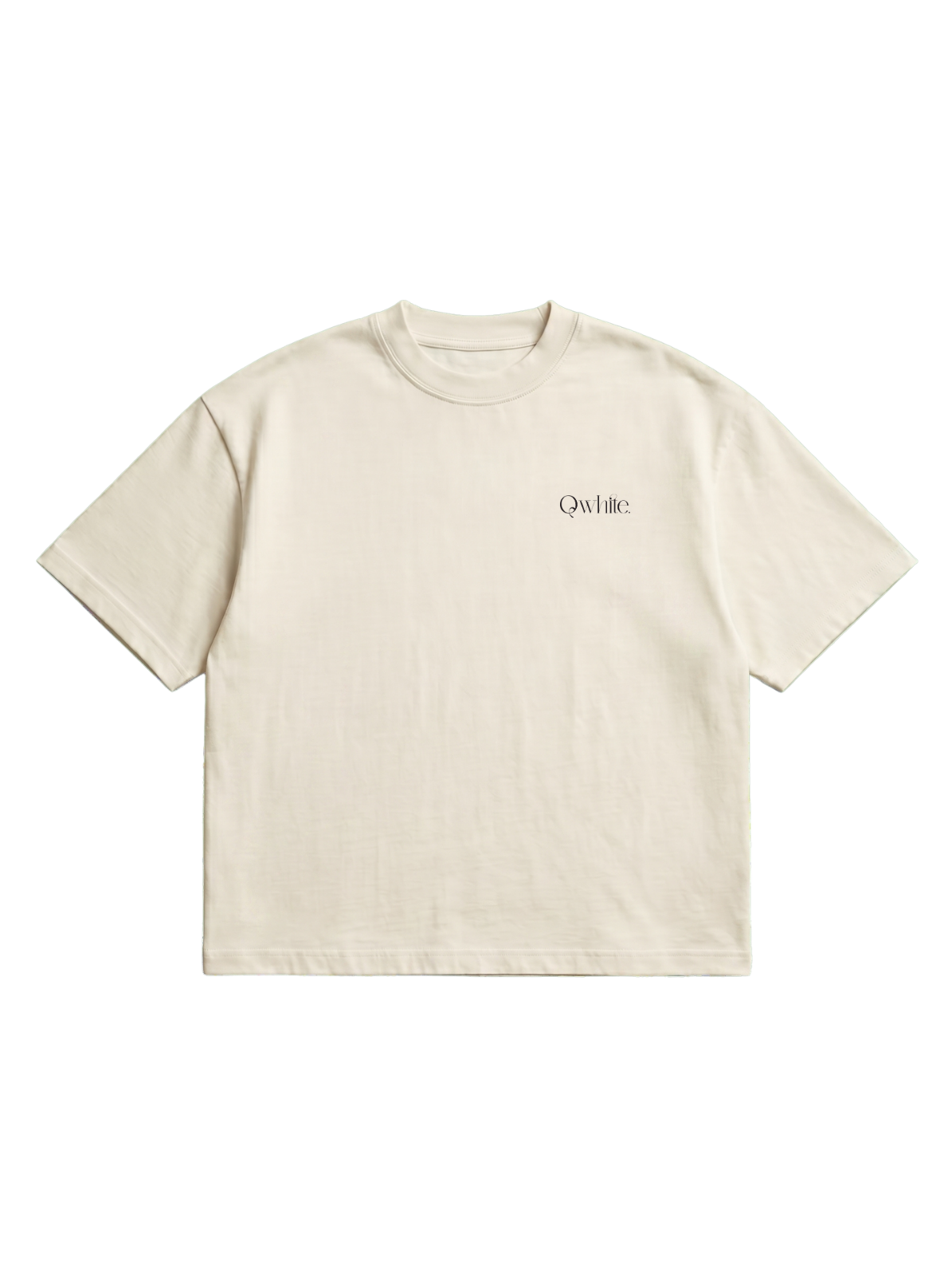 Beige Boxy-Fit Heavyweight Tee