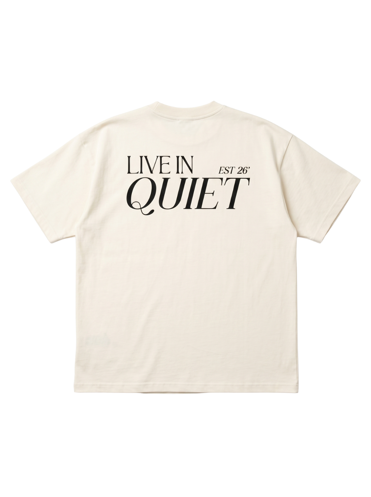 Beige Boxy-Fit Heavyweight Tee