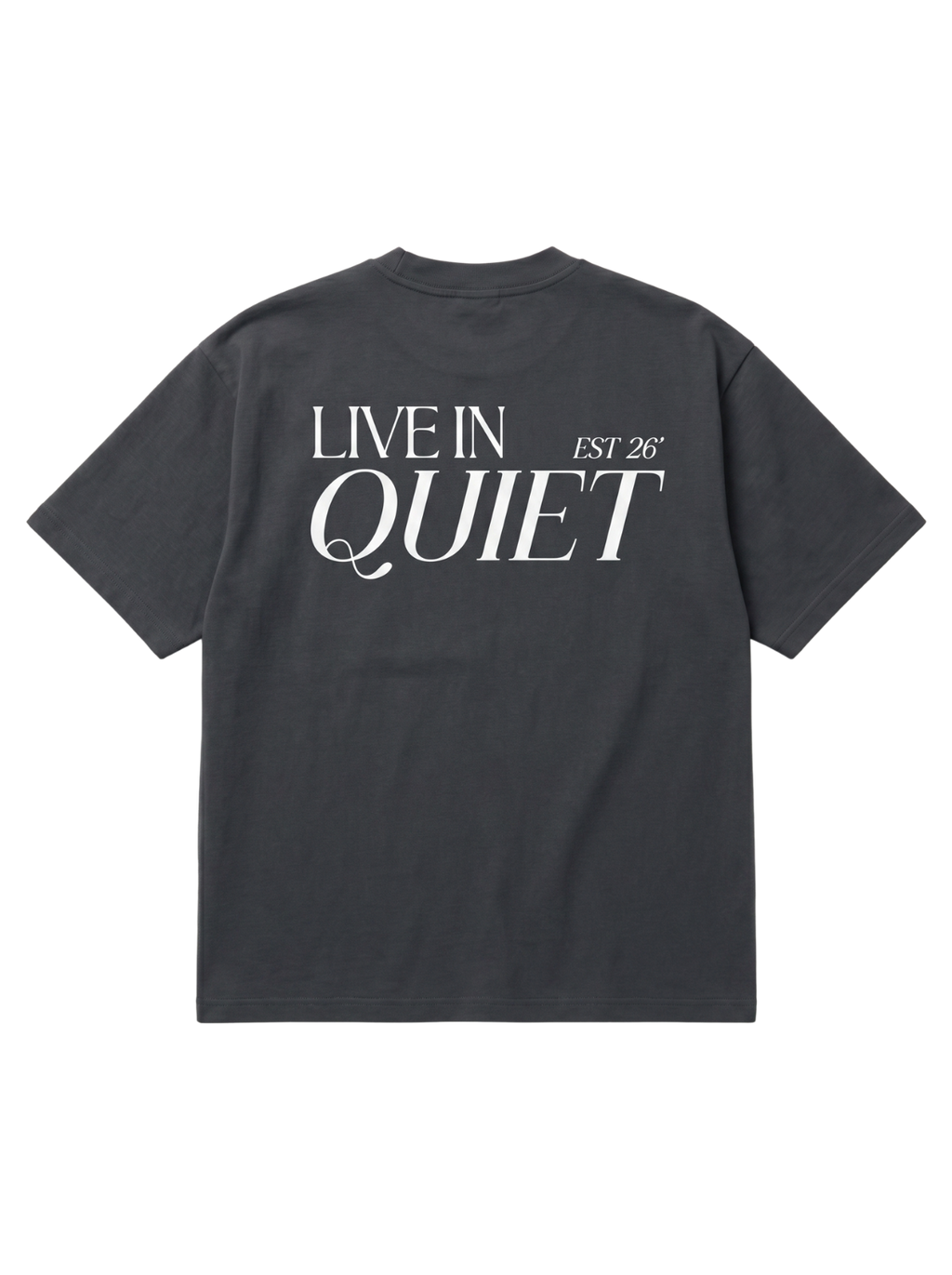Grey Boxy-Fit Heavyweight Tee