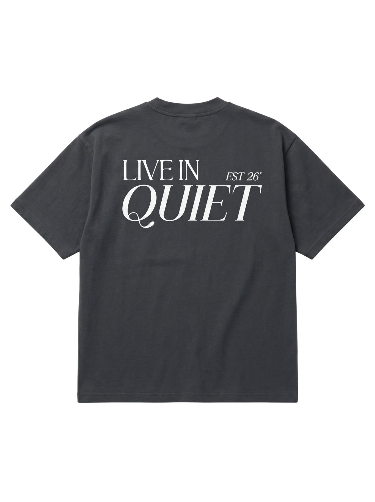 Grey Boxy-Fit Heavyweight Tee