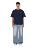 Navy Oversized Heavyweight Tee
