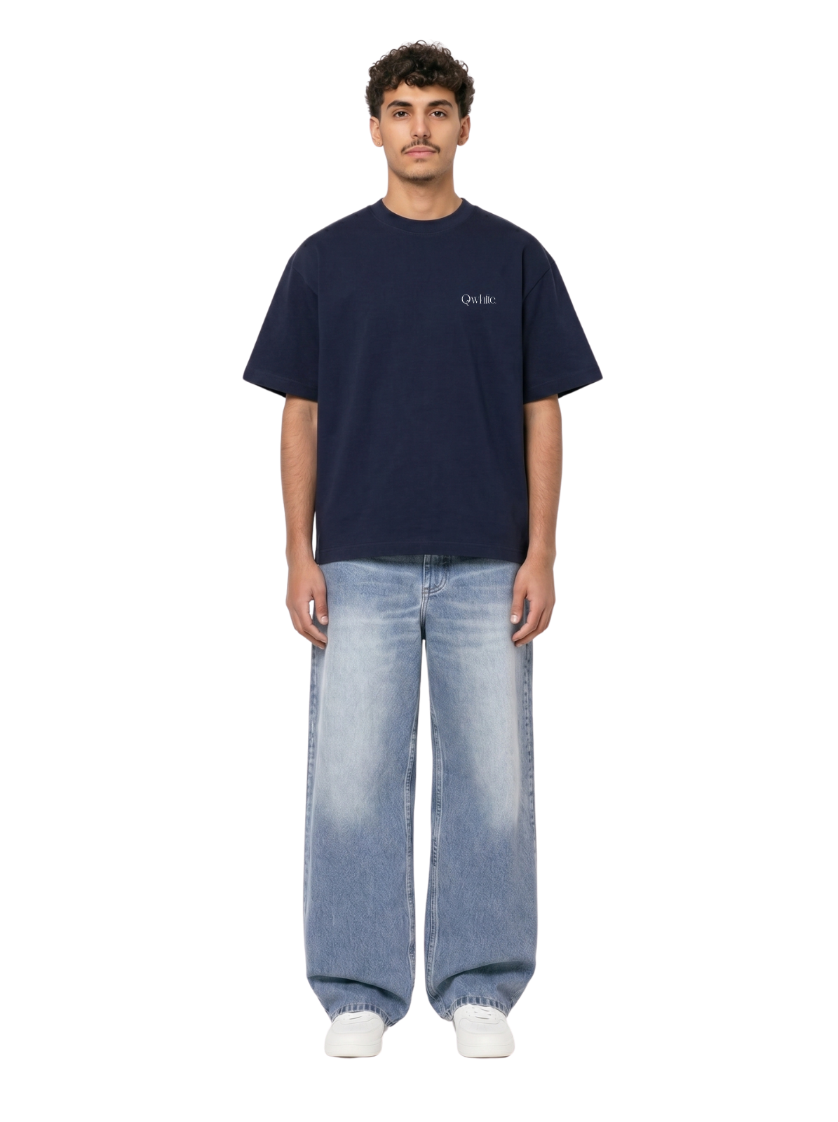 Navy Oversized Heavyweight Tee