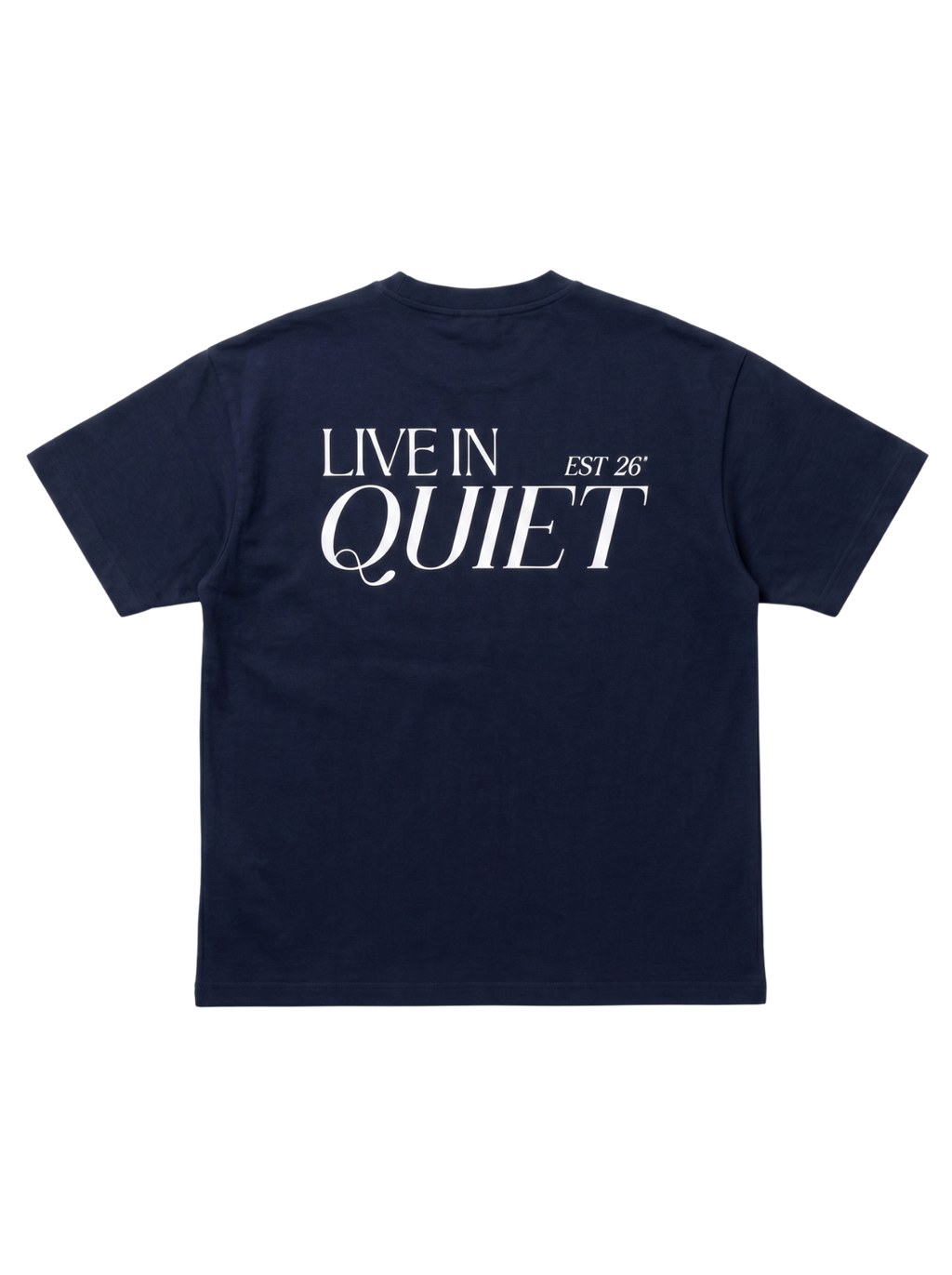 Navy Boxy-Fit Heavyweight Tee