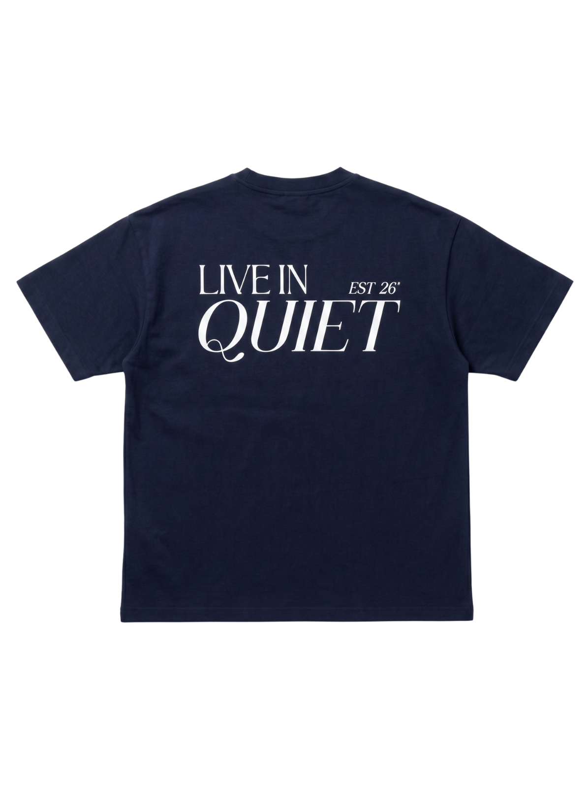 Navy Boxy-Fit Heavyweight Tee
