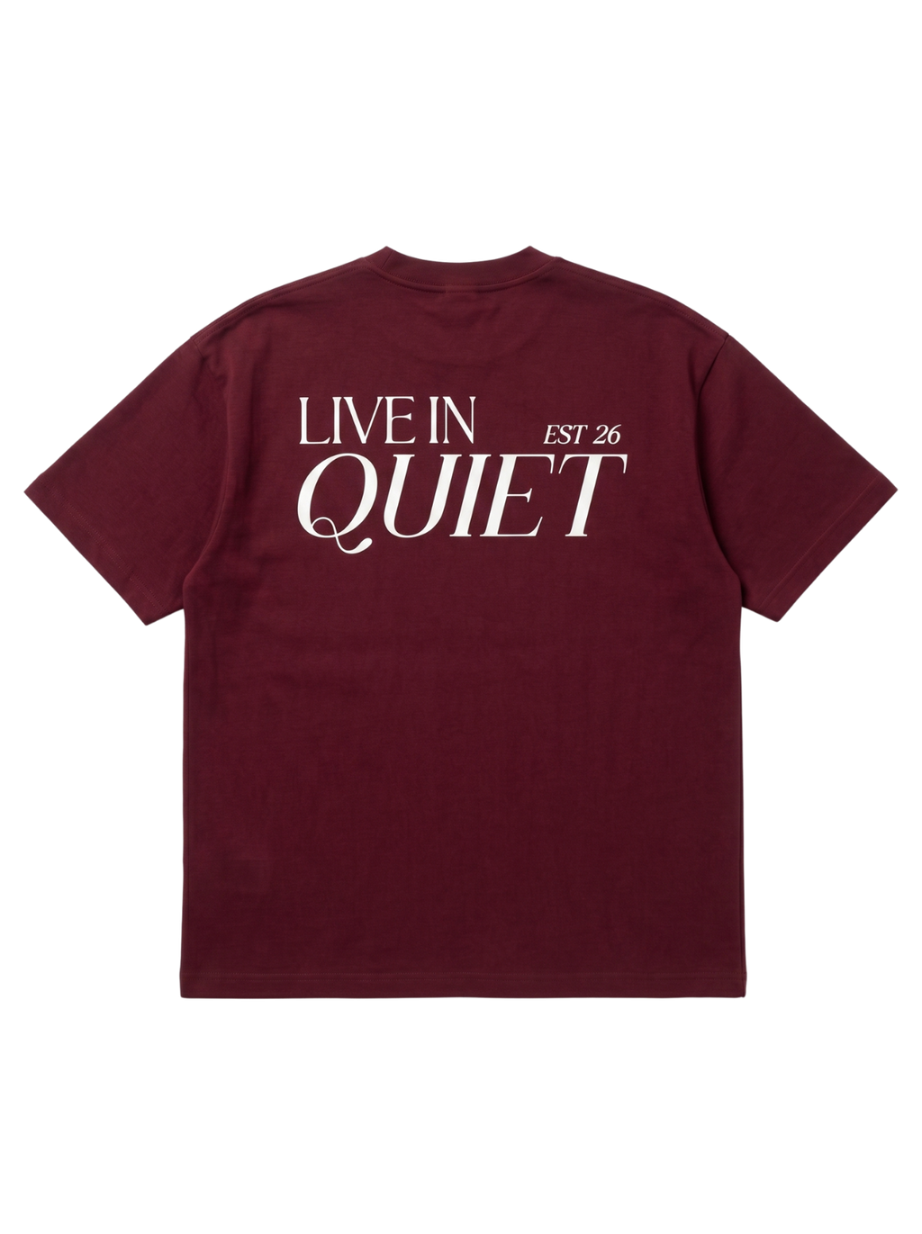 Burgundy Boxy-Fit Heavyweight Tee