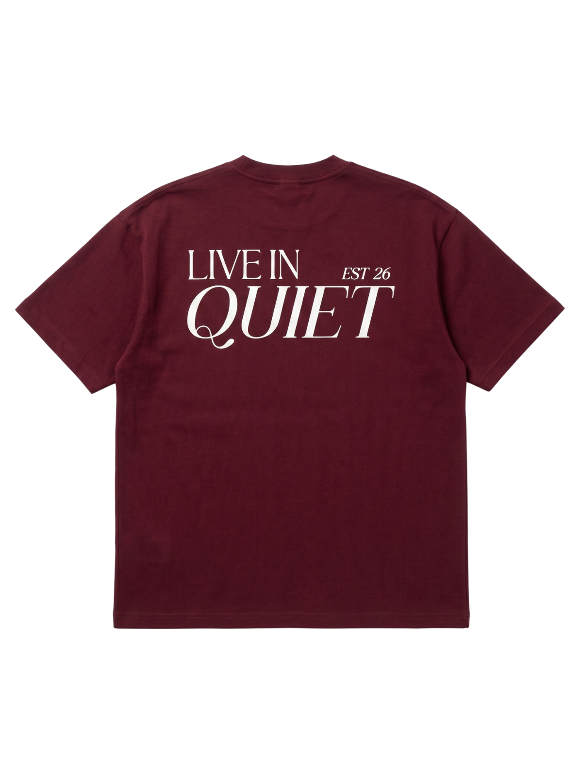 Burgundy Boxy-Fit Heavyweight Tee