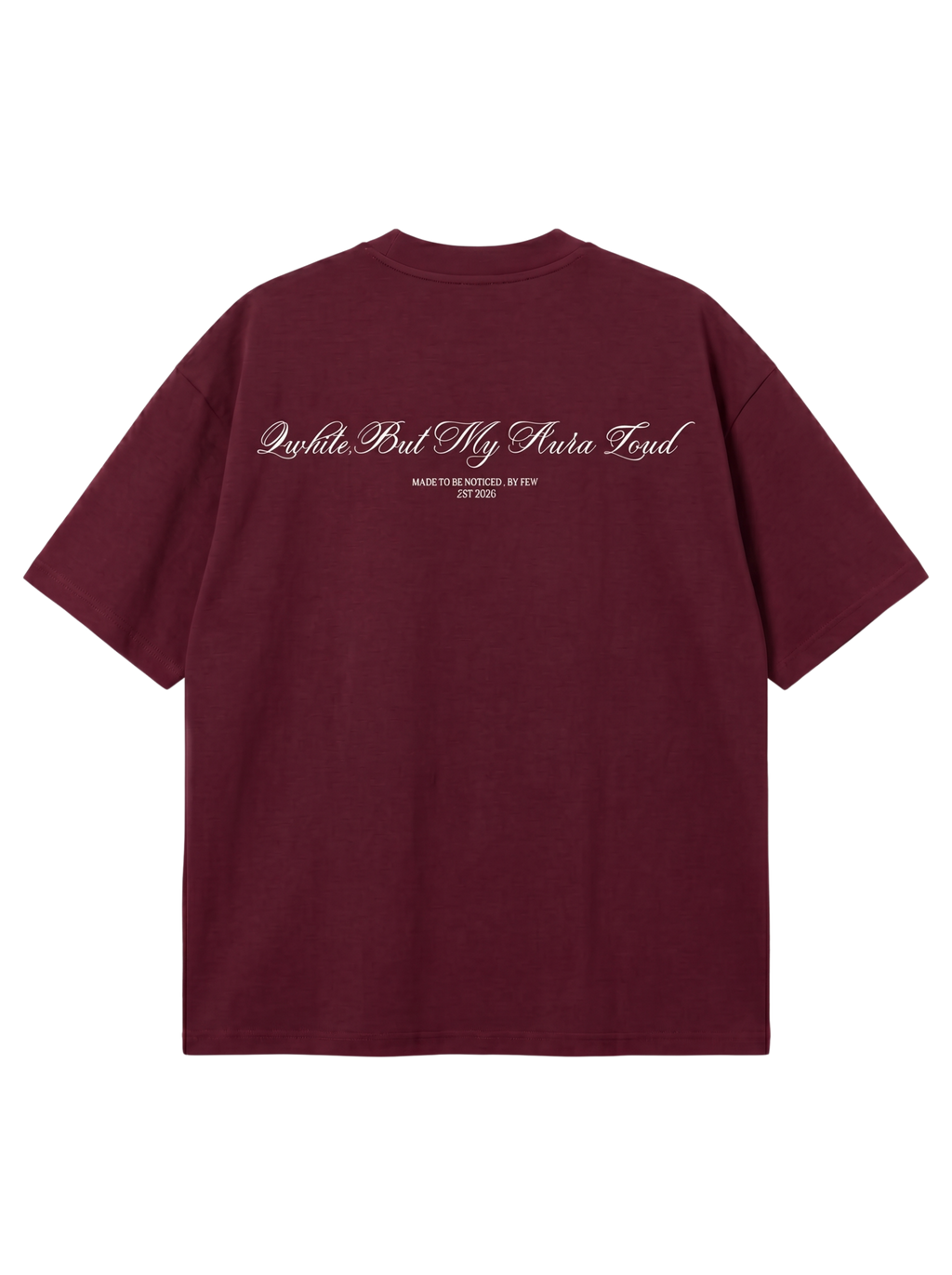 Burgundy Oversized Heavyweight Tee