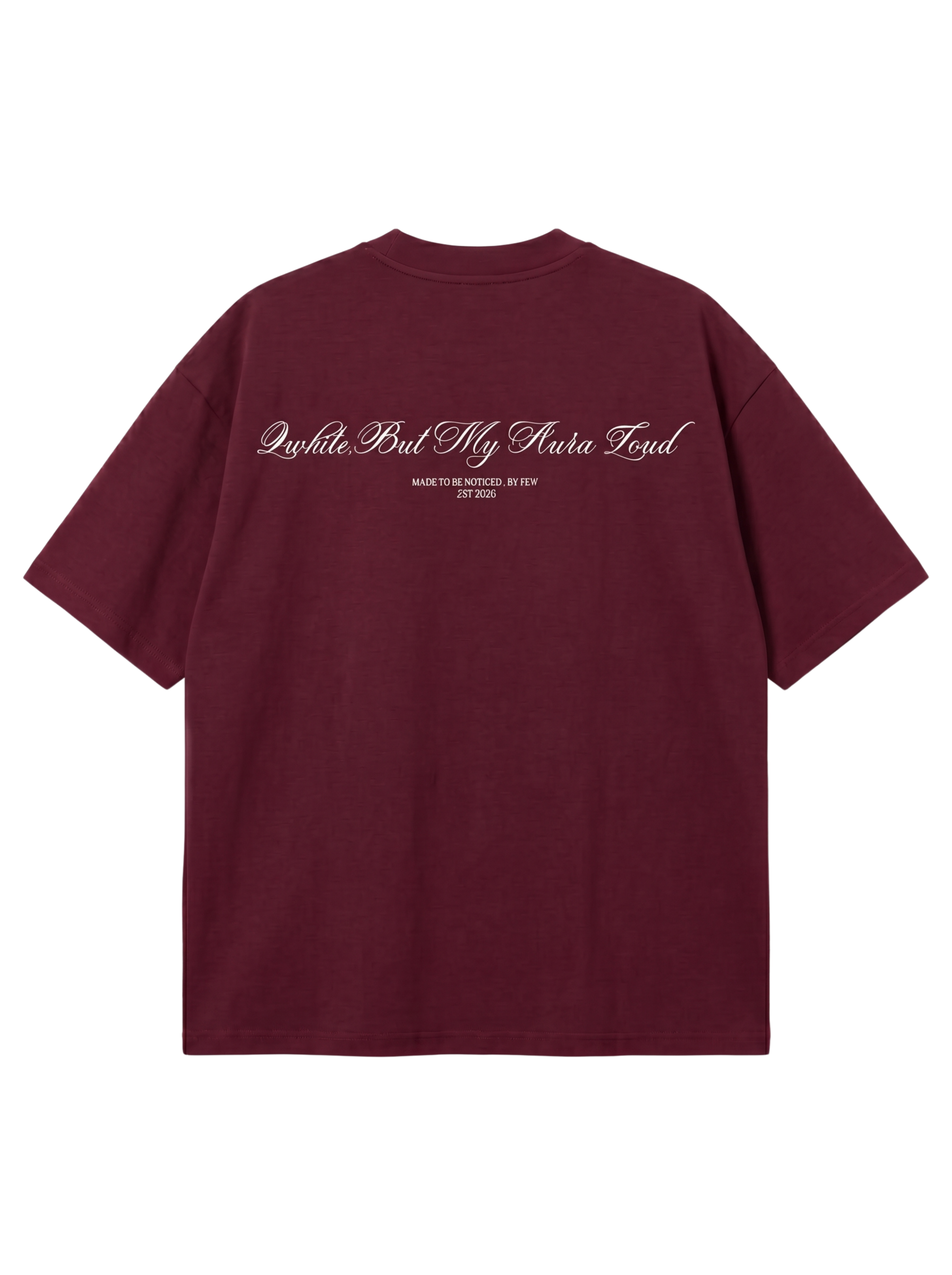 Burgundy Oversized Heavyweight Tee