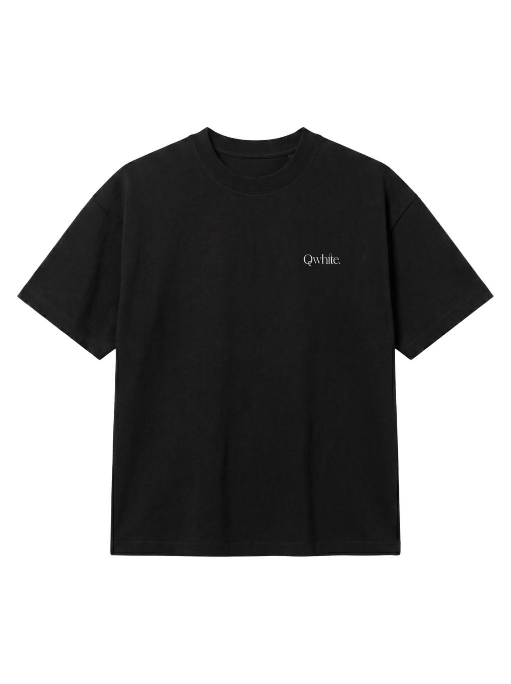 Black Boxy-Fit Heavyweight Tee