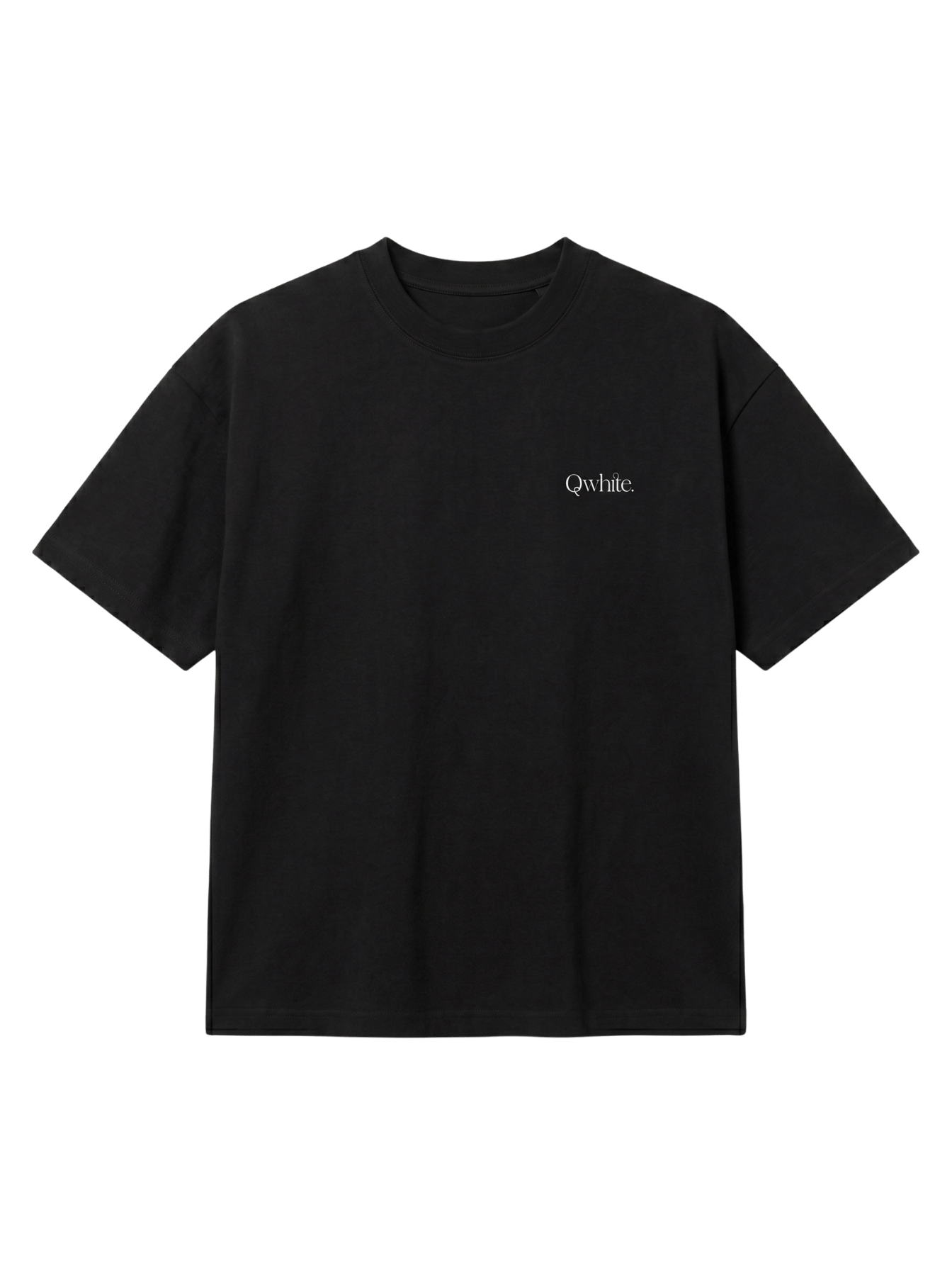 Black Boxy-Fit Heavyweight Tee