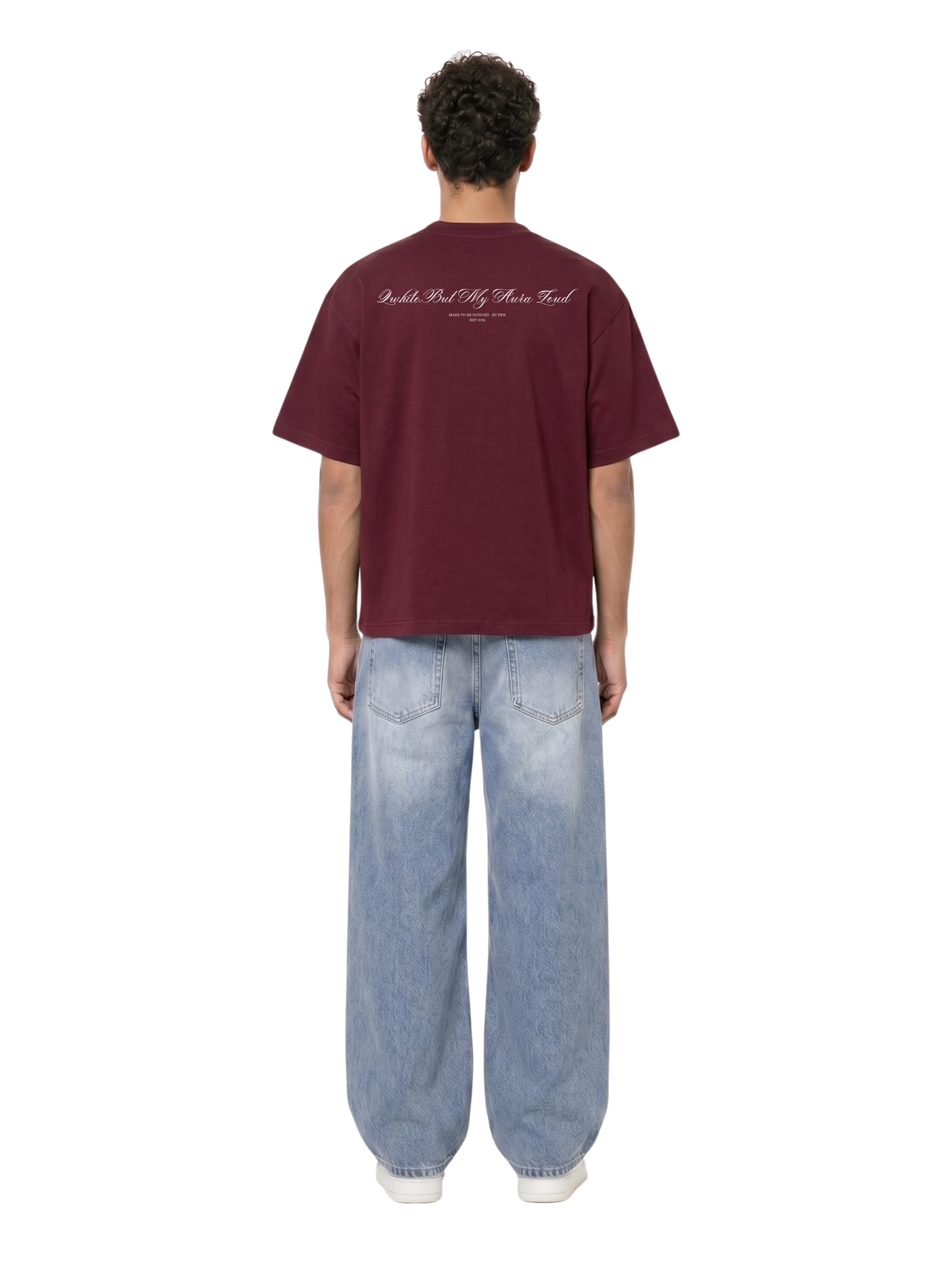 Burgundy Oversized Heavyweight Tee