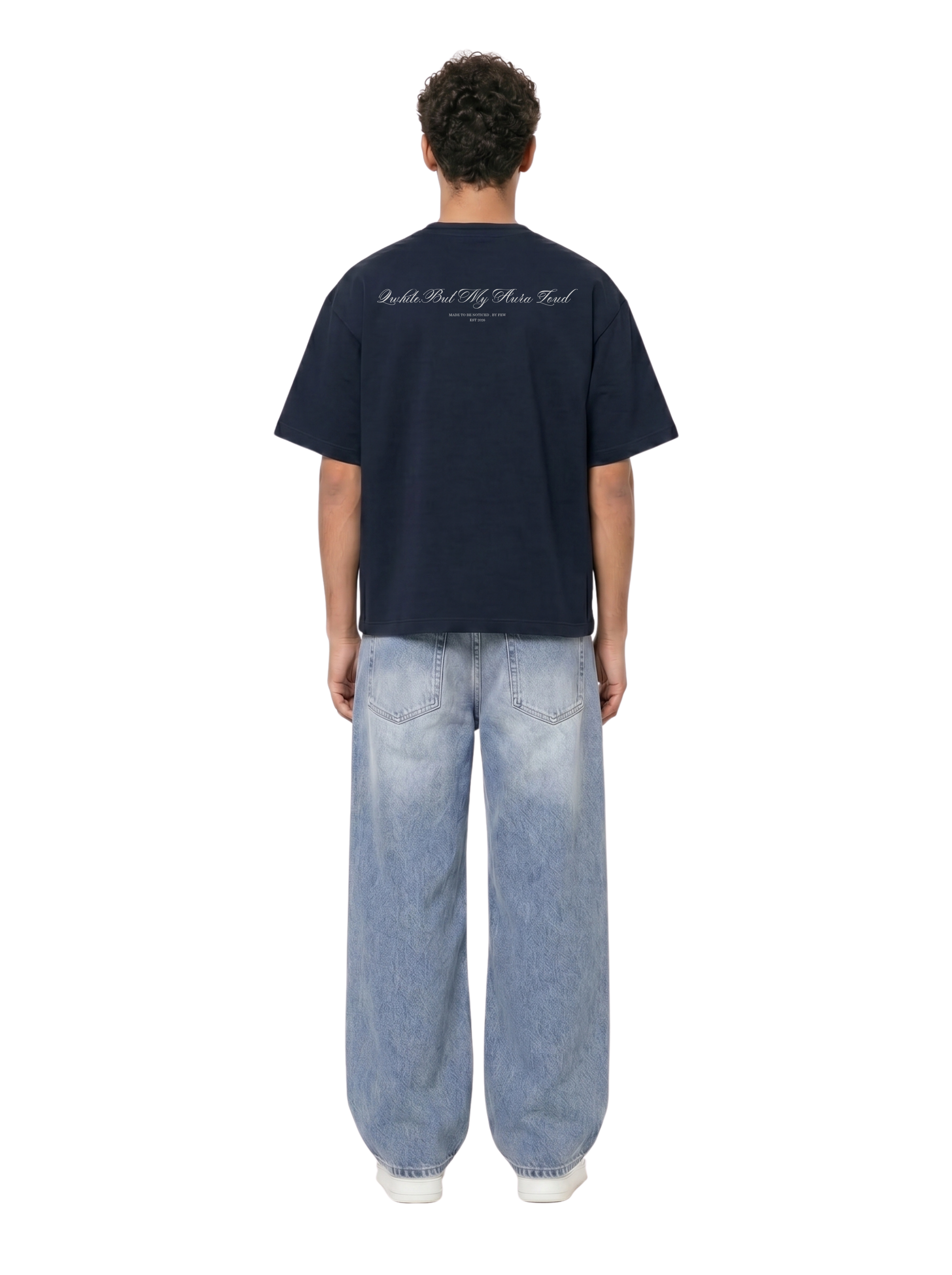 Navy Oversized Heavyweight Tee