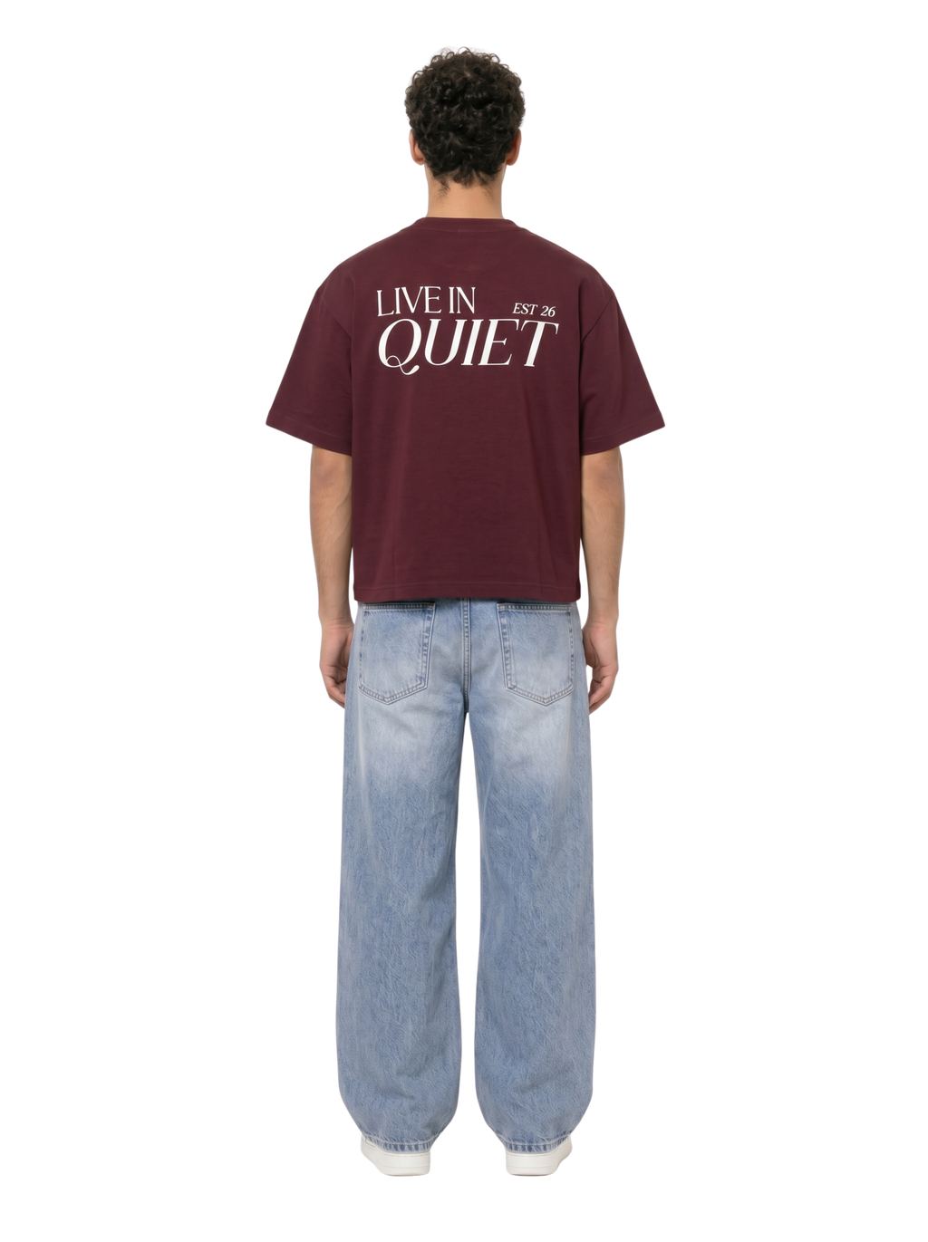 Burgundy Boxy-Fit Heavyweight Tee