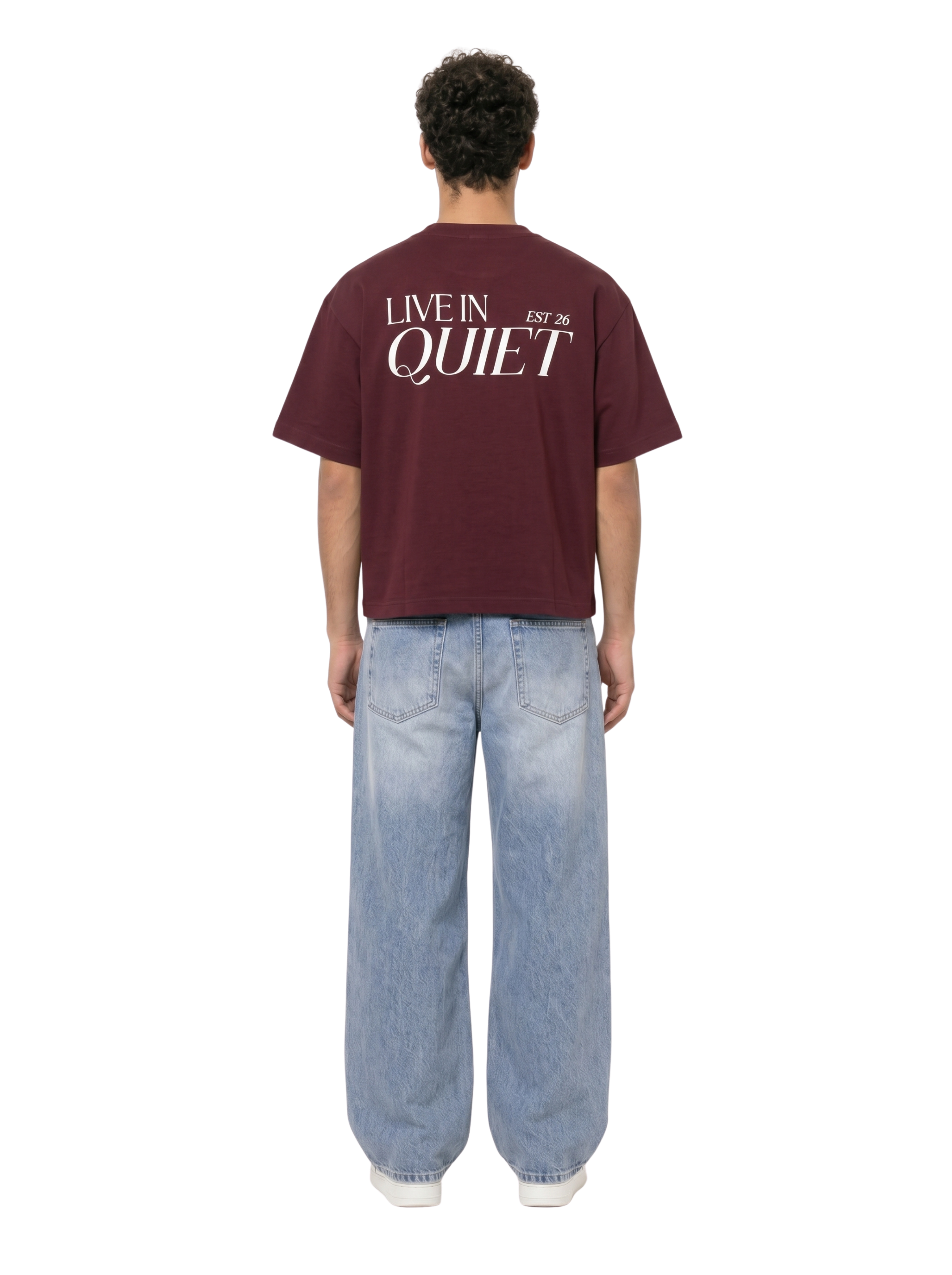 Burgundy Boxy-Fit Heavyweight Tee