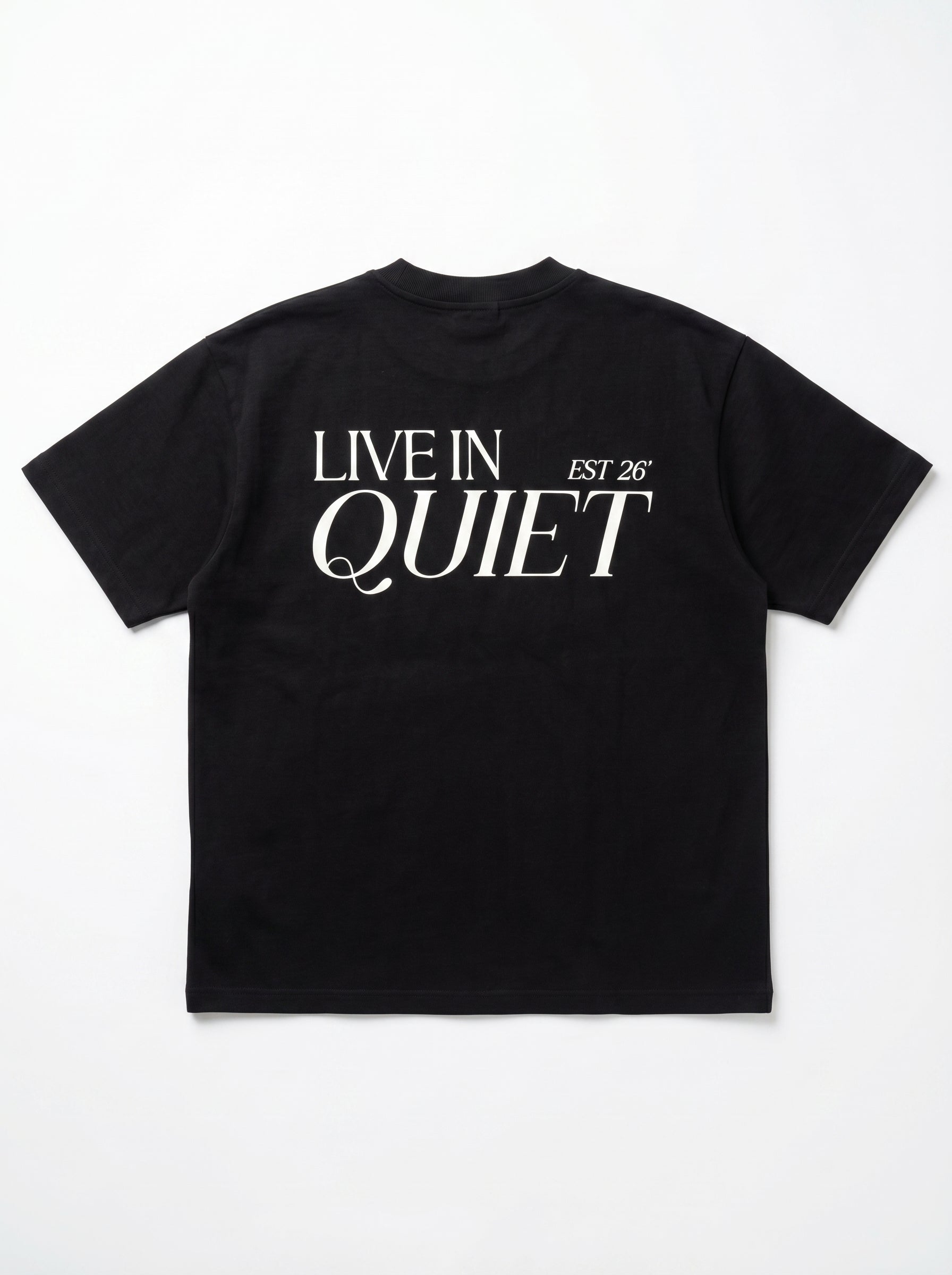 Black Boxy-Fit Heavyweight Tee